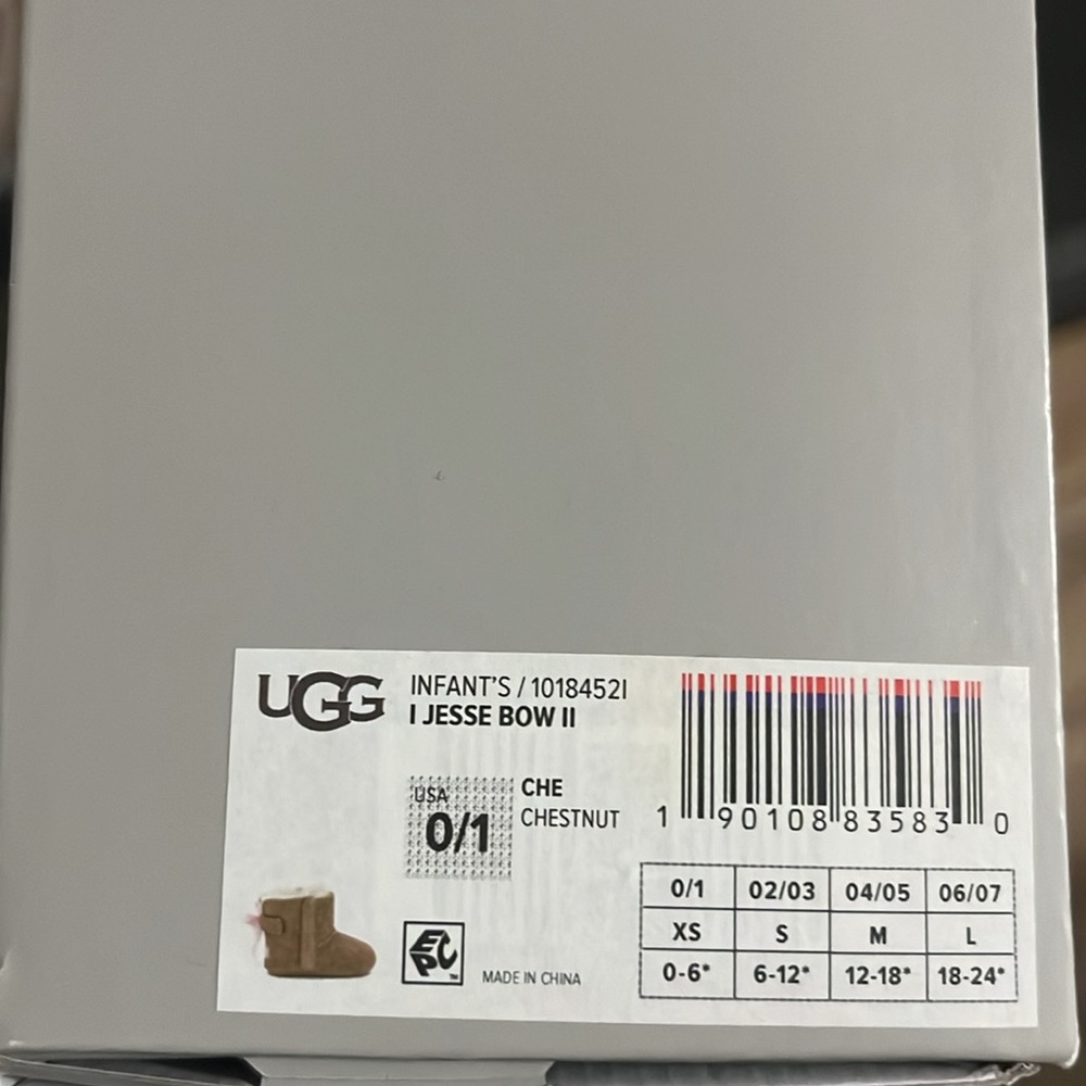 Ugg - infant Jesse Bow 11 size 0/1 - Picture 5 of 5